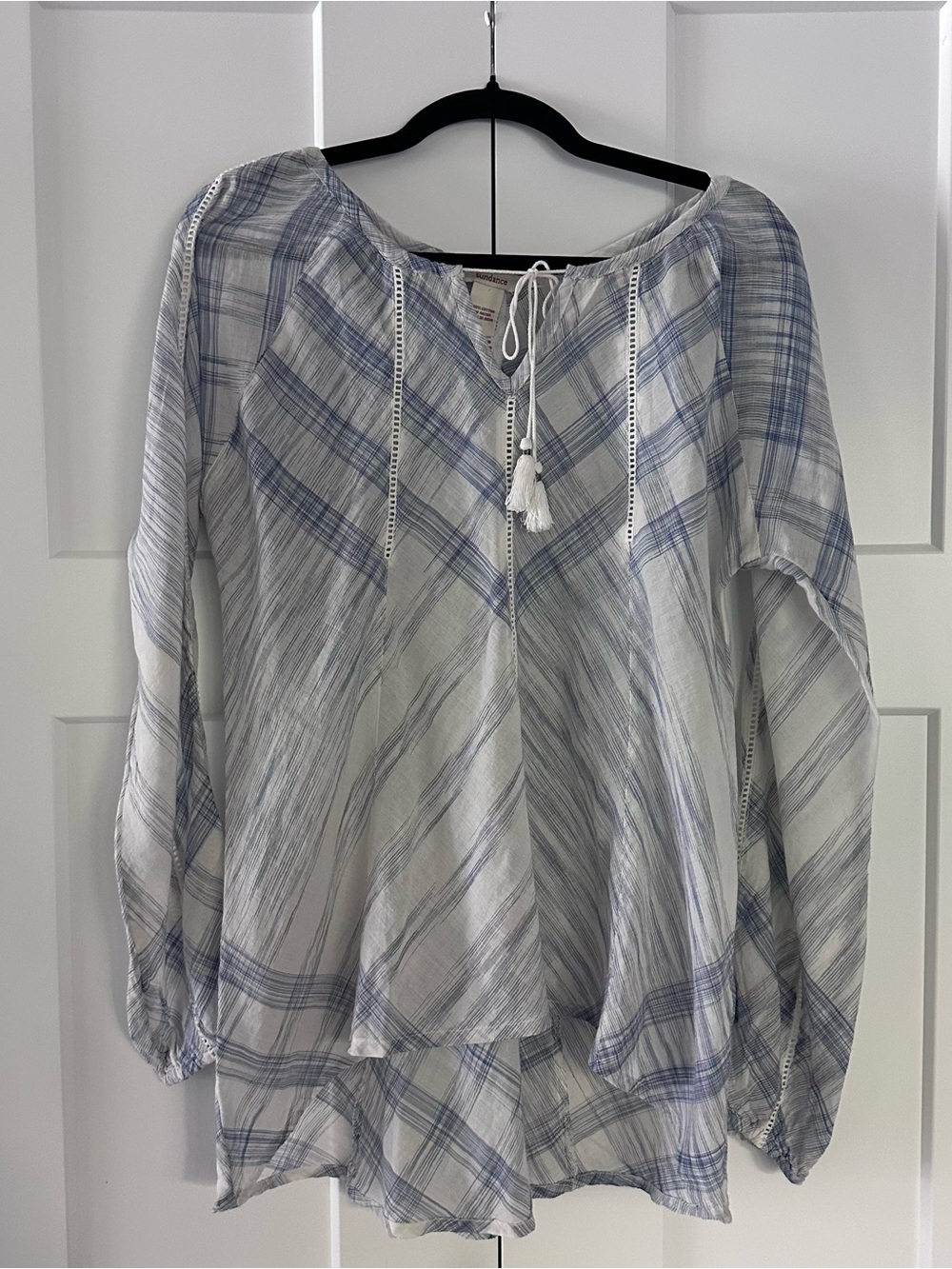Sundance White and Light Blue Tunic